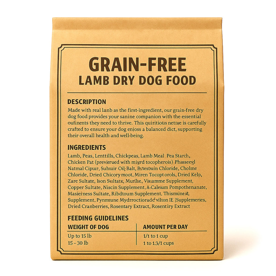Pawtropolis All-Natural Lamb Dry Dog Food (Grain-Free)