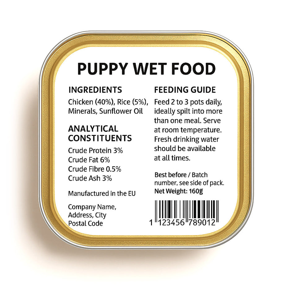 Glow Tank Puppy Wet Food (Chicken & Rice)