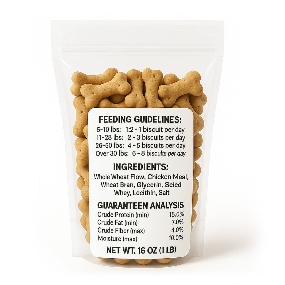 Tug Tribe Dog Biscuits Training Treats (Bone Shaped)