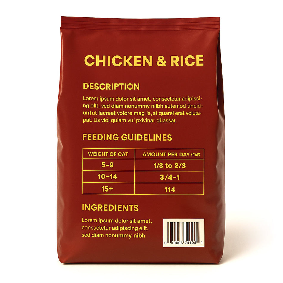 Hop Nibble Complete & Balanced Dry Cat Food (Chicken & Rice)