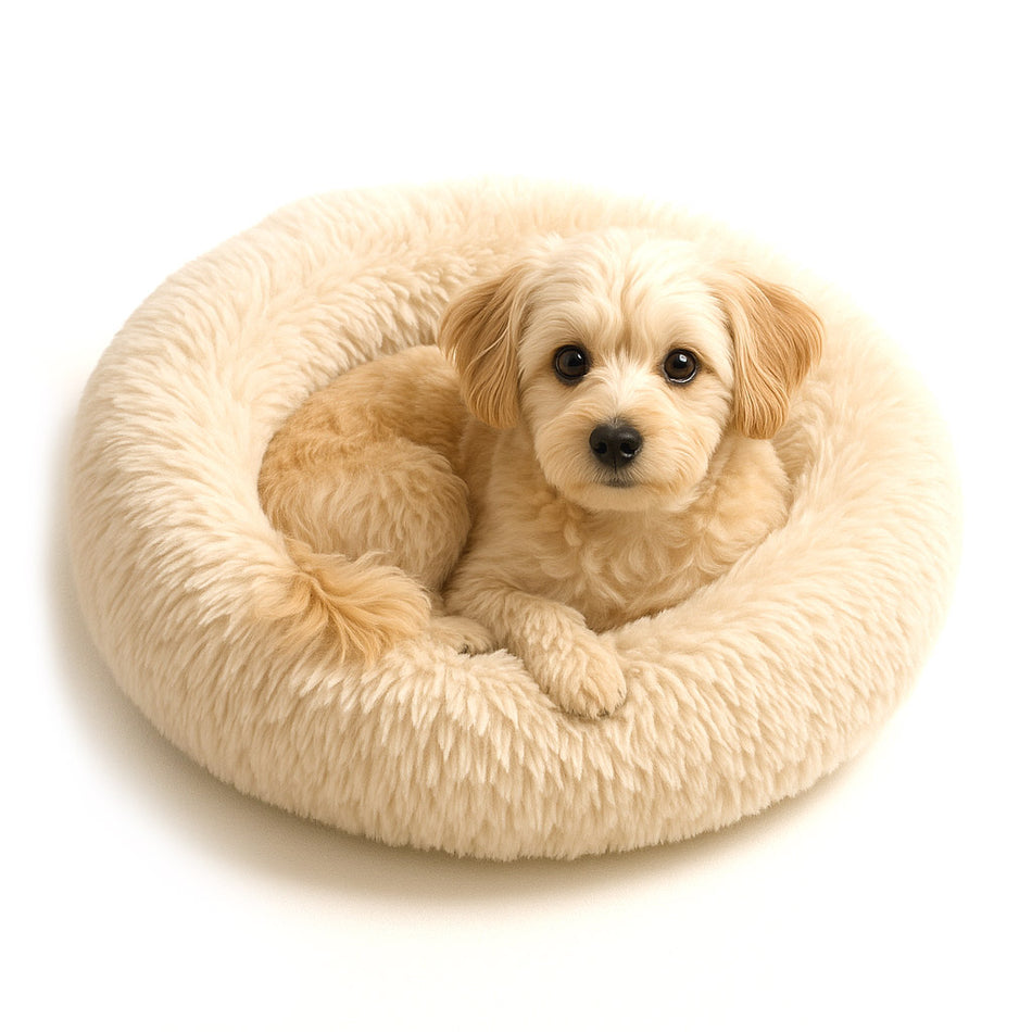 Feather Beak All-Natural Fluffy Donut Pet Bed