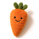 Tug Tribe Soft Carrot Plush Dog Chew Toy