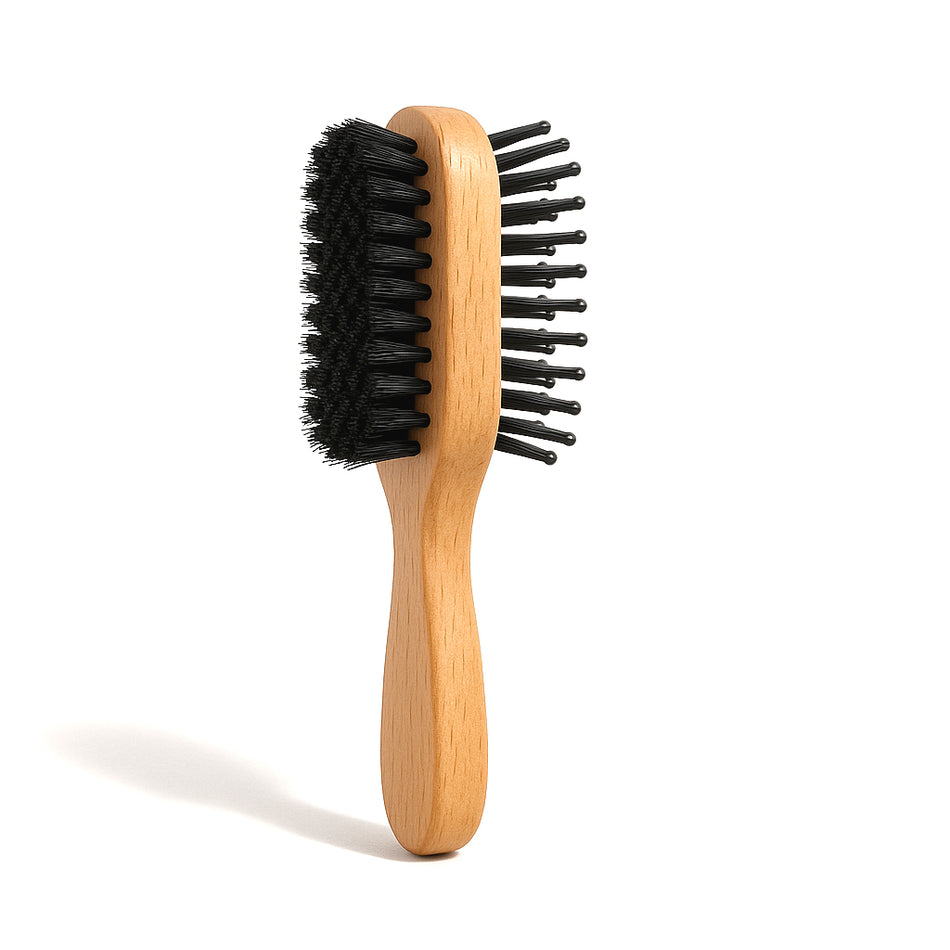 Feather Beak Wooden Handle Essential Pet Brush