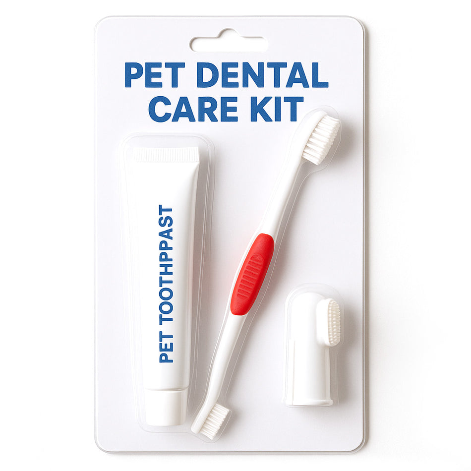 Feather Beak Complete Pet Oral Hygiene Kit with Enzymatic Toothpaste